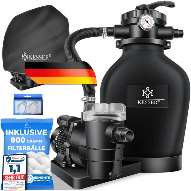 kesser sandfilteranlage pool 10200 l/h