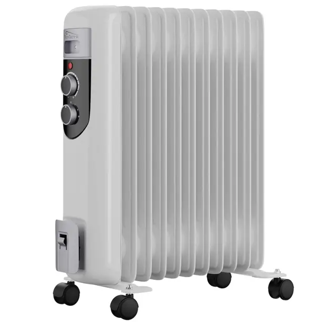 Tronitechnik® Elektroheizung Ölradiator Öl-Heizung Radiator 3 Heizstufen 11 Rippen Elektrischer Heizkörper Energiesparend Thermostat Überhitzungsschutz Heizgerät