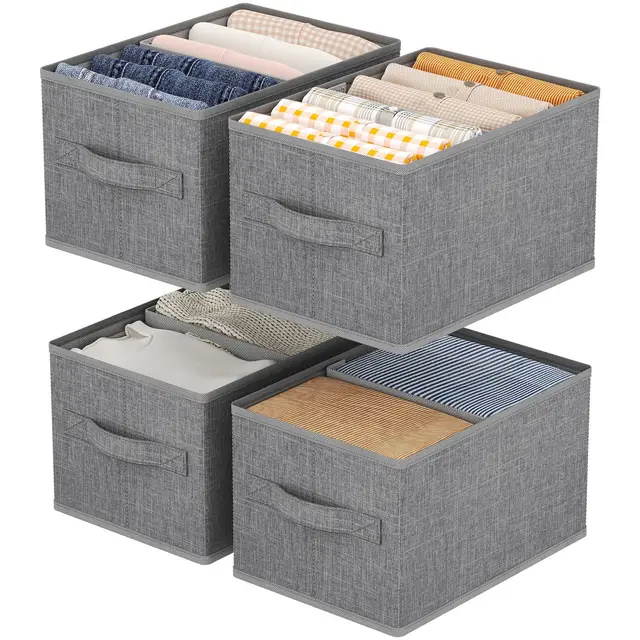 Lifewit Faltbare Kleiderschrank-Aufbewahrungsbox 4er-Set