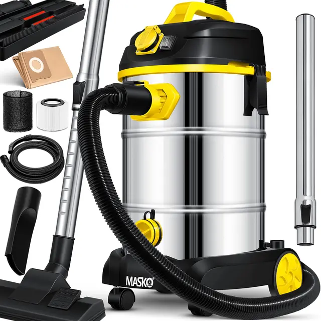 masko industriestaubsauger 1800w 30l