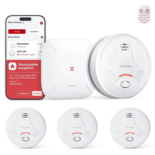 x-sense sd11-mr31 smartrauchmelder set