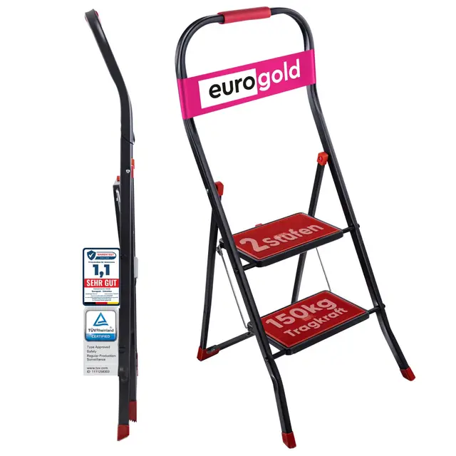 eurogold steel ladder trittleiter