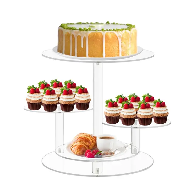 fhmidic 4 etagen cupcake ständer acryl