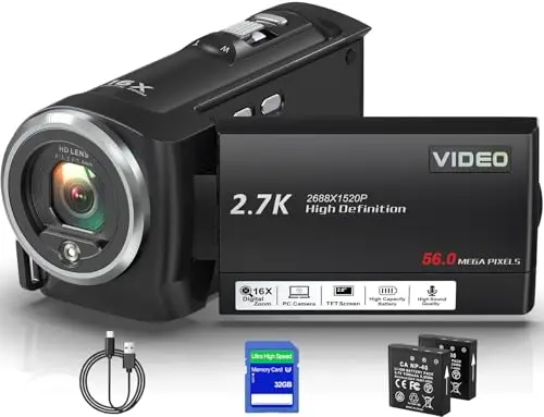 Delmodes 2.7K Camcorder