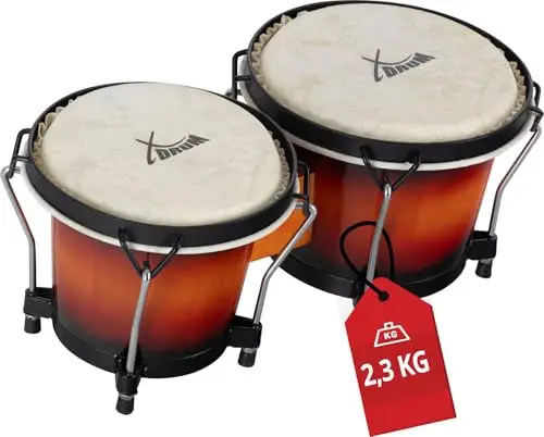 xdrum bongos club 6 und 7 zoll sunburst