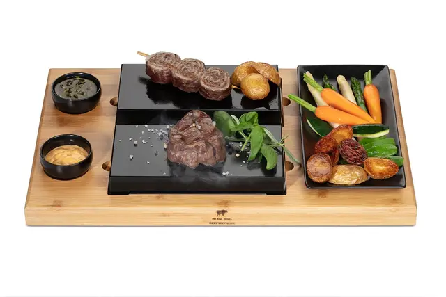 beefstone due heisser stein grill