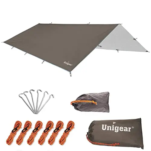 unigear tarp 3x3 m wasserdicht camping