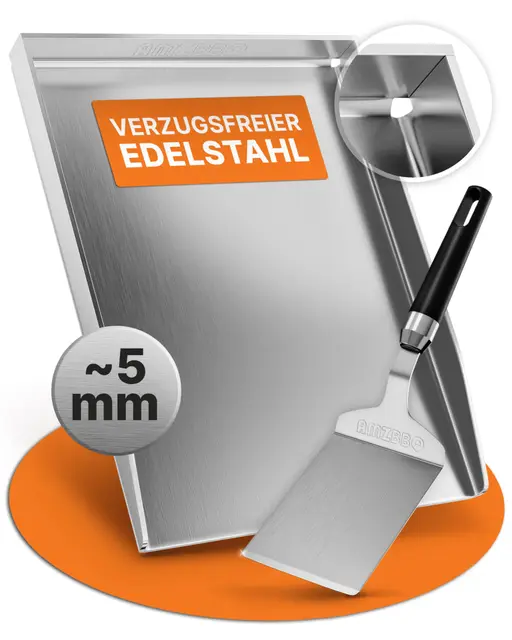 amzbbs premium plancha set 40x30 cm