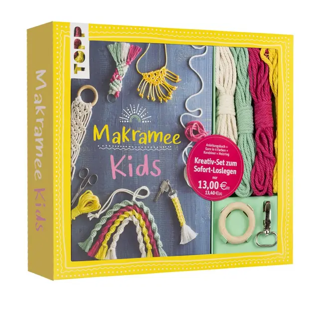 makramee kids kreativ-set buch garn