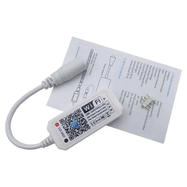 Wifi RGB Controller Magic Home APP Arbeit mit Alexa Google Home für DC12-24V RGB LED Streifen Licht Stimme Dimmer