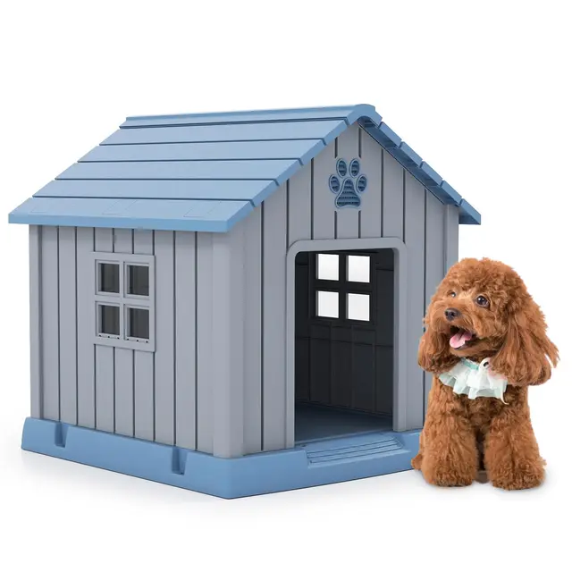 costway hundehütte outdoor 83x83cm