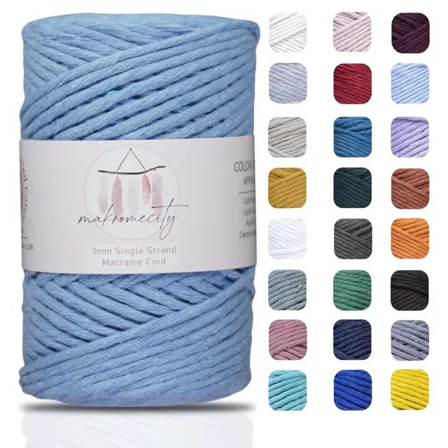 makromecity makramee garn 3mm 90m