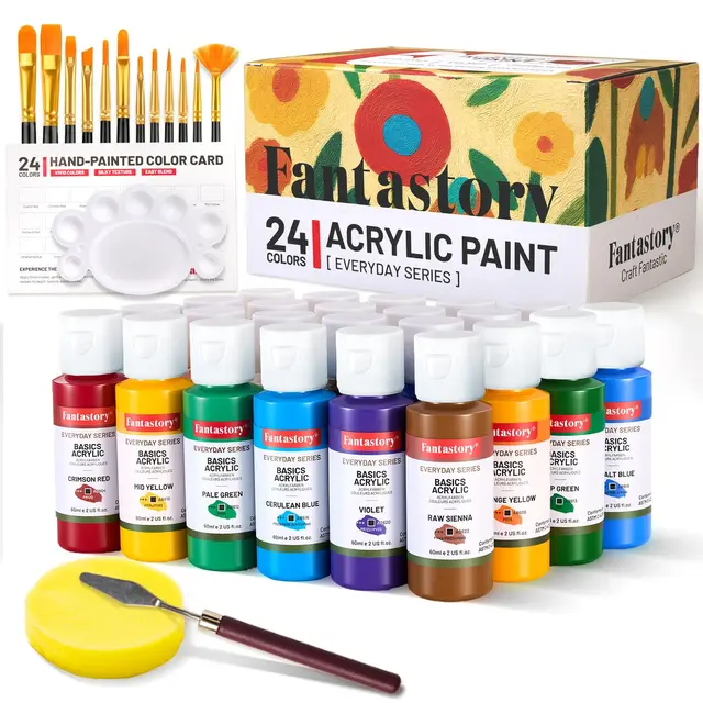 fantastory acrylfarben set 24x60ml mit
