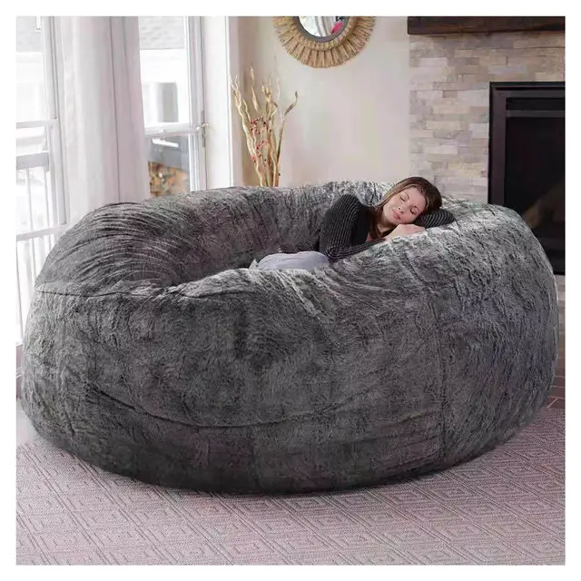 flyhug riesen pelz sitzsack rund