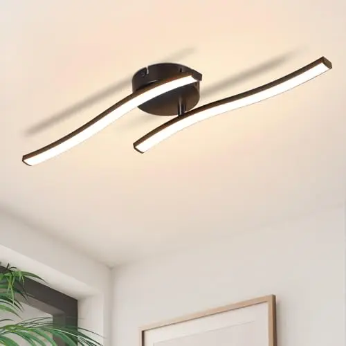 homefire led deckenlampe wellen design