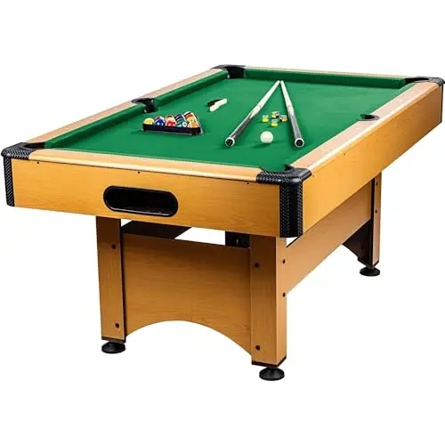 GAMES PLANET 6 ft Billardtisch Trendline“ + Zubehör, 9 Farbvarianten, 184 x 108 x 82 cm (LxBxH)