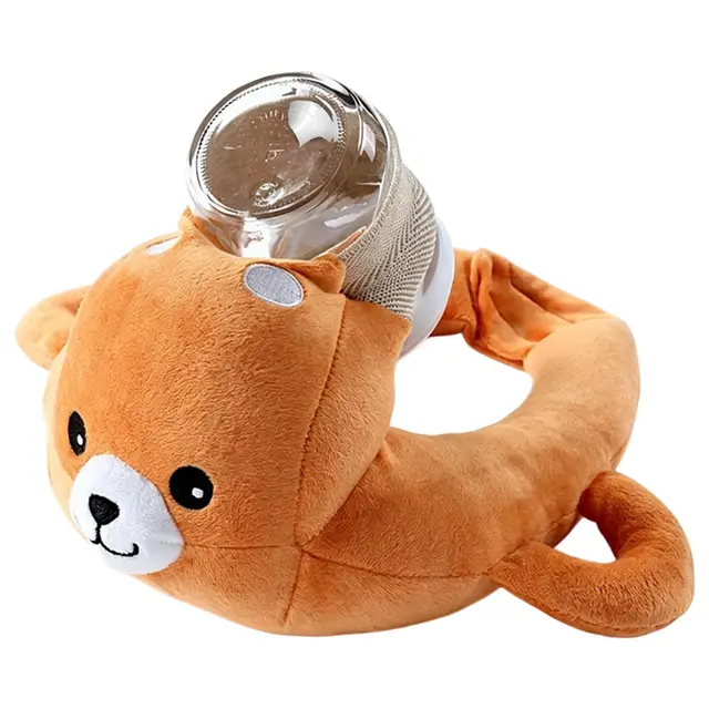 Freihändige Baby Flaschen Halterung Kissen | Selbstfütternde Flaschenhalterung | Hands Free Baby Bottle Holder Pillow | Ergonomische Stillkissen Für Brustfeeding | Waschbarer Aufsatz für Flaschenhals
