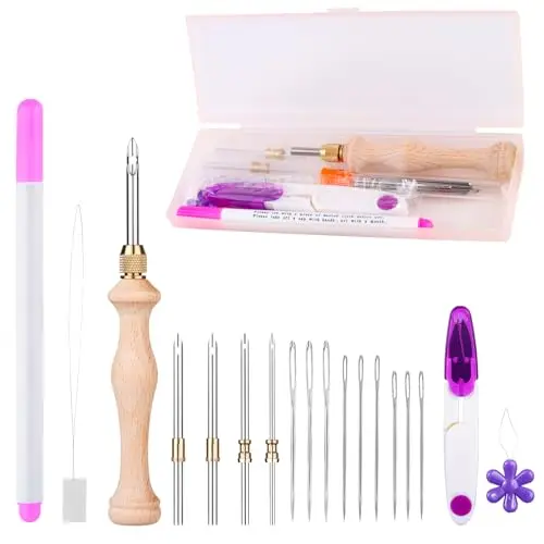 msdada 18 stück punch needle kit 5