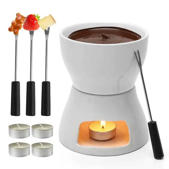 faryodi schokoladenfondue set keramik