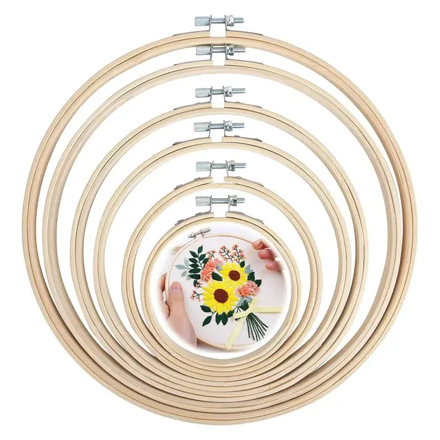 hikpacker 6er bambus stickrahmen set