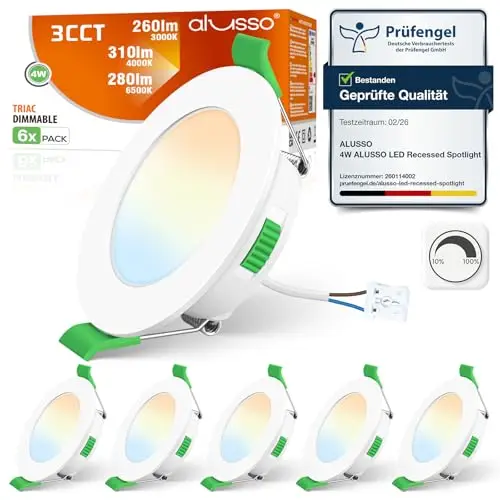 aluso led einbaustrahler 230v 68mm