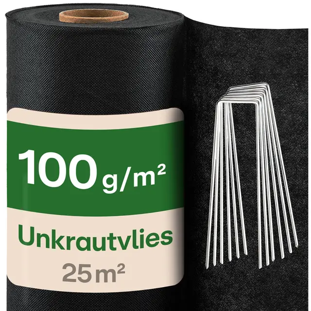 praknu unkrautvlies 25m² 100g/m² mit