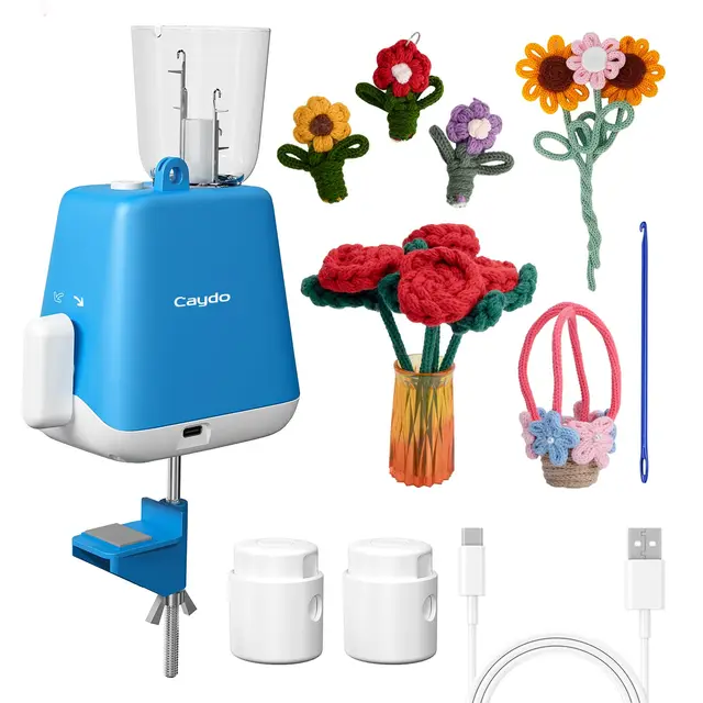 caydo kc-i1 elektrische strickmühle blau