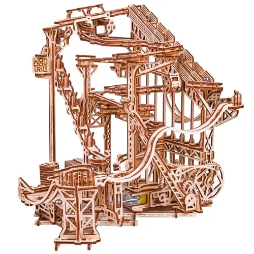 wood trick marble run spiral 3d puzzle