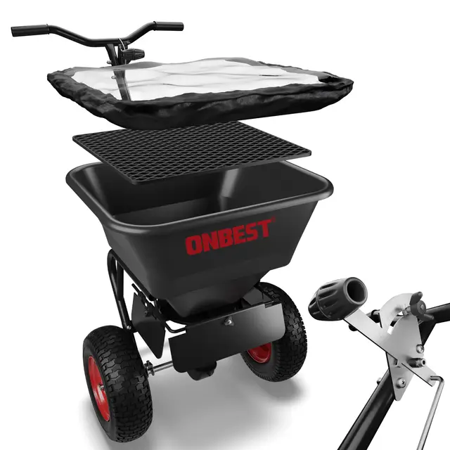 onbest streuwagen 45 l düngestreuer