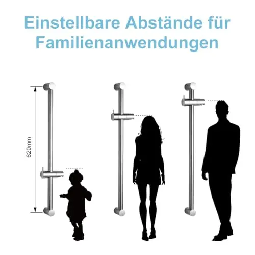 offo duschstange 60 cm edelstahl