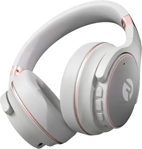 Raycon Everyday Kabellose Bluetooth Over Ear Kopfhörer, mit aktiver Geräuschunterdrückung, Awareness-Modus und eingebautem Mikrofon, IPX 4 (Roségold)