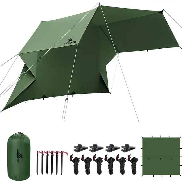 avoforest tarp 3x3m zeltplane polyester