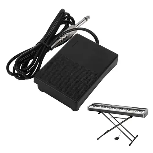 Universelles Sustainpedal, Pedale für Digitalpiano, Universal-Pedal für Tastaturen, Zubehör für Digitalpianos, elektronische Tastaturen und mehr