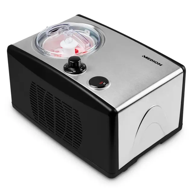 MEDION MD 18387 Eismaschine mit Kompressor, 1,5 Liter