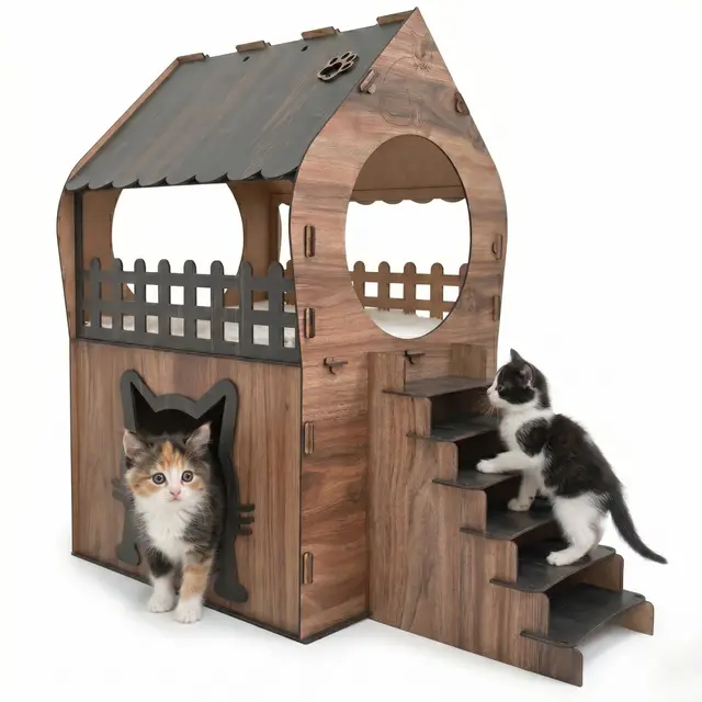 jungengel katzenhaus holz xl 2 etagen
