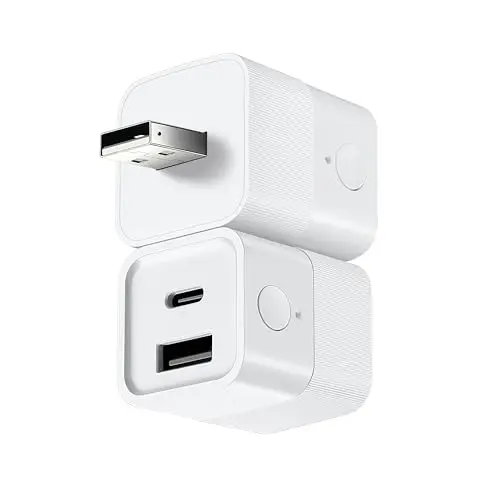 Haozee USB/Typ-C Zigbee Smart USB Adapter, erfordern Zigbee Hub, Unterstützung Home Assistent Zigbee2mqtt, App Fernbedienung, Timer-Funktion
