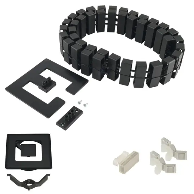 vasalat kabelführung 90x90mm schwarz