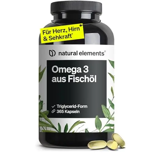 natural elements Omega 3 Fischöl-Kapseln
