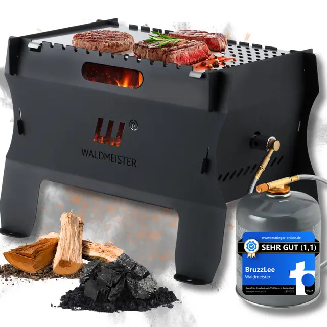 waldmeister bruzzlee mobiler gasgrill