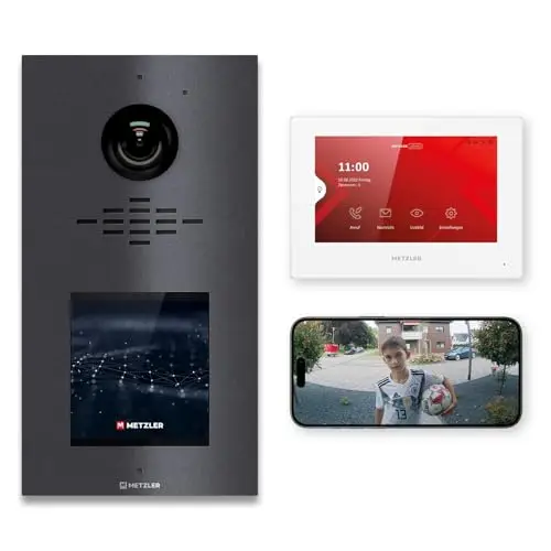 Metzler VDM10 2.0 Video-Türsprechanlage Full-HD Touchscreen