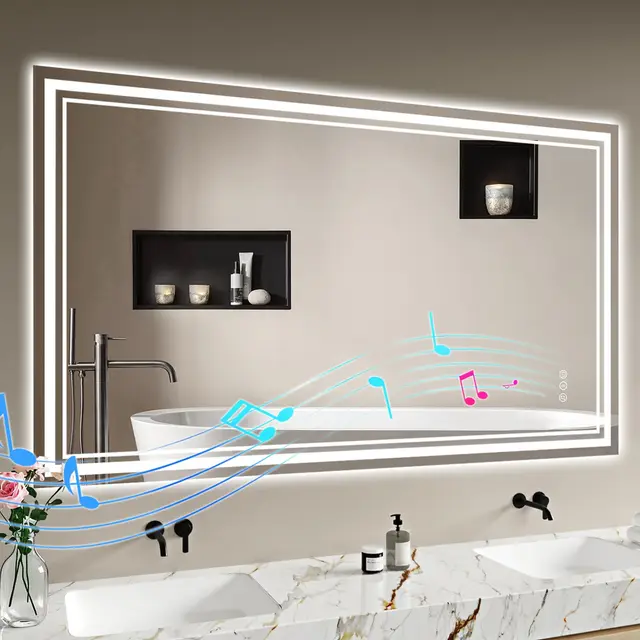 archaluxe led badspiegel 120x70