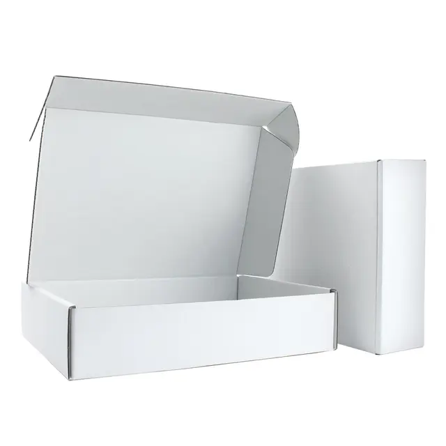 Mavricol Klappdeckelkarton Weiß 23×16×5 cm 25er-Pack