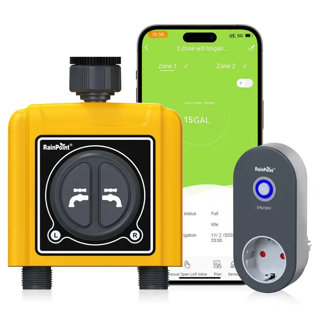 RAINPOINT WLAN Bewässerungscomputer 2 Ausgänge App