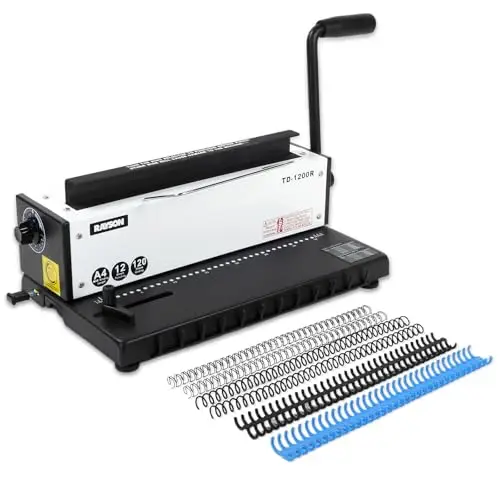rayson td-1200r drahtbinder 34 löcher