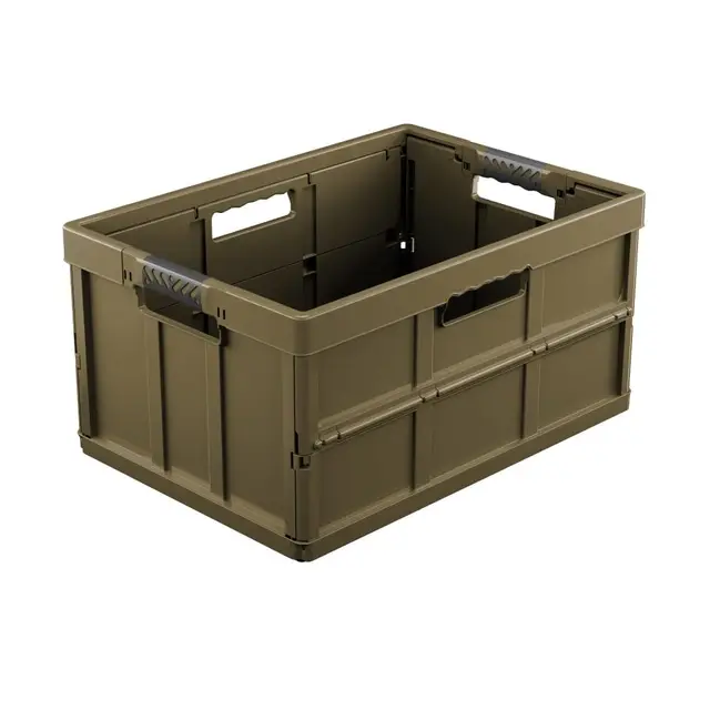 keeeper benno Profi-Klappbox mit Softgriffen, 45 l, Tragkraft 50 kg, Olive