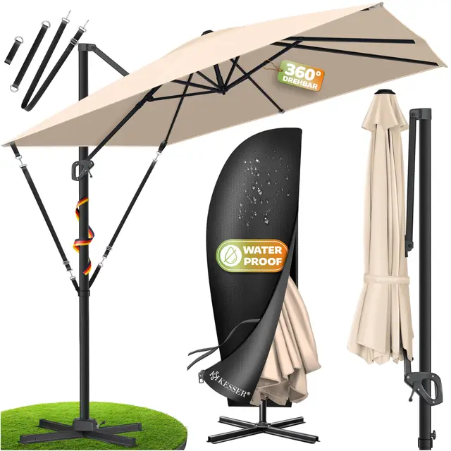 Kesser SUN XL Dreh-Gartenschirm