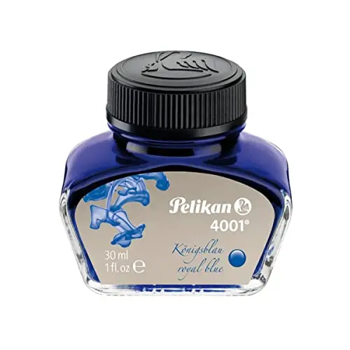 Pelikan 301010 Tintenglas Tinte 4001, 30 ml, 1 Stück, königsblau