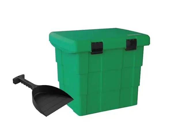 daken sb108 gruen streugutbehälter mit