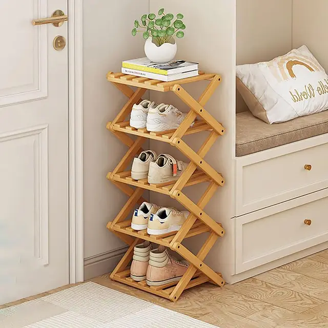akloya schuhregal 5 ebenen klappbar