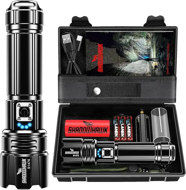 shadowhawk taschenlampe led 500000